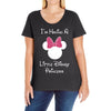 I'm Having a Little Disney Princess Ladies Curvy T-Shirt