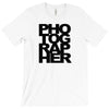 photographer camera photography modern text photos scrapbook geek t sh T-Shirt