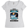 Never Underestimate A Man Who Watches Lost in Space And Was Born in De Women's Triblend Scoop T-shirt