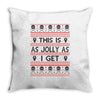 Emo Gothic Ugly Christmas Sweater Throw Pillow