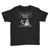 christmas funny dog &amp; snowman Youth Tee
