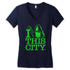 i heart this city Women's V-Neck T-Shirt