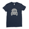 Skull Ghost Ladies Fitted T-Shirt