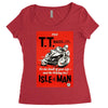 vintage tt race poster, ideal gift or birthday present Women's Triblend Scoop T-shirt