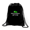 little brothers get luigi Drawstring Bags