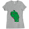 rude zombie Ladies Fitted T-Shirt