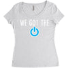we got the power 3 Women's Triblend Scoop T-shirt