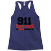 911 dispatcher heroes black logo Racerback Tank