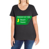 gps logo free exit 63 beach haven Ladies Curvy T-Shirt