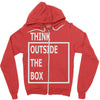 think outside the box Zipper Hoodie