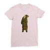 Bear in The Forest Ladies Fitted T-Shirt