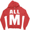 All M Zipper Hoodie