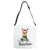 merry cristmas reindeer Adjustable Strap Totes