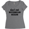 Don't Eat Watermelon Women's Triblend Scoop T-shirt