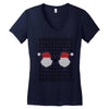 ugly santa noel Women's V-Neck T-Shirt