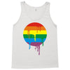 rainbow colored stripes dot running splashes Tank Top