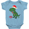 christmas dinosaur Baby Bodysuit