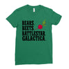 bears beets battlestar galactica Ladies Fitted T-Shirt