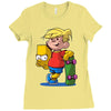 bart simpson Ladies Fitted T-Shirt