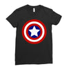 captain america Ladies Fitted T-Shirt