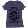 Gemini Hated By Many Wanted By Plenty Ladies Fitted T-Shirt