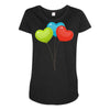 ballon color full Maternity Scoop Neck T-shirt