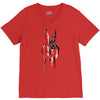 peace and love usa flag V-Neck Tee