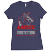 always use protection Ladies Fitted T-Shirt