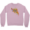 women's sugar skull purple Crewneck Sweatshirt