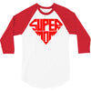 super mom 1 png 3/4 Sleeve Shirt