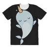 cute kawaii narwhals are cute All Over Women's T-shirt