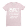 I Love You Daddy Ladies Fitted T-Shirt