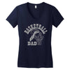 long sleeve s basketball dad Women's V-Neck T-Shirt
