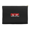 big red brrr - frost football Accessory Pouches