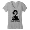 hear no evil Women's V-Neck T-Shirt
