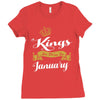 kings are born in january Ladies Fitted T-Shirt