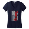 kayak american flag Women's V-Neck T-Shirt