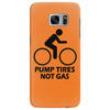 pump tires not gas earth friendly green living cool nerd geek shirt t Samsung Galaxy S7 Edge