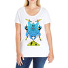 demon squid god Ladies Curvy T-Shirt