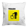 trash Throw Pillow