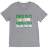 christmas so hard santas elves wanna find me V-Neck Tee