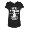 Best Friend Golden Maternity Scoop Neck T-shirt