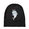 cute kawaii narwhals are cute Baby Beanies