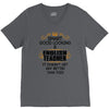 smart good looking english teacher profession V-Neck Tee