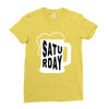 Saturday Beer Ladies Fitted T-Shirt