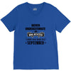 never underestimate an old man who was born in september V-Neck Tee