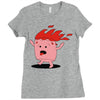 marshmallow prend feu Ladies Fitted T-Shirt