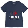 i heart sheldon V-Neck Tee