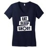 v5 eat sleep shoot Women's V-Neck T-Shirt