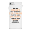 Braver Stronger Smarter Uterine Cancer Awareness iPhone 7 Case